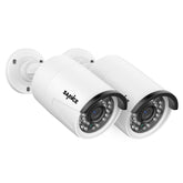 4K 8MP Super HD PoE Security Outdoor IP Camera - Smart Person/Vehicle Alerts, Two-way Audio, work with SANNCE N98PBD/N96PBK (2-Pack)